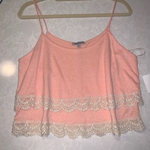 dainty frilly tank